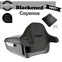 BLACKENED CAYENNE Advanblack Rushmore King Tour Pak Pack 97+ Harley/Softail に適合 ...