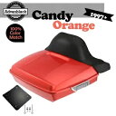 ハーレー/ソフテイル 1997+ ラッシュモア レイザー ツアー パック パック ラップ アラウンド キャンディ オレンジ用 For Harley/Softai...