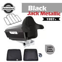 ブラック ジャック メタリック キング ツアー パック 1997 年以降のハーレー ツーリング FLHR FLHXS FLTRX 用 Black Jack Metallic King Tour Pak Pack For 1997+ Harley Touring FLHR FLHXS FLTRX