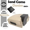 Advanblack サンド迷彩デニム チョップド ツアー パック Pak トランク 1997+ ハーレー ツーリング用 Advanblack Sand Cam...