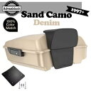 97+ ハーレー ツーリング/ソフテイル ラッシュモア チョップド ツアー パック Pak SAND CAMO DENIM に適合 Fits 97+ Harle...