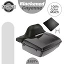 アドバン ブラック カイエン ラッシュモア キング ツアー パック パック 1997 年以降のハーレー/ソフテイルに適合 Advan Blackened Cay...