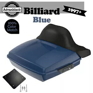ハーレー/ソフテイル 97+ ラッシュモア レイザー ツアー パック ラップ アラウンド ビリヤード ブルー用 For Harley/Softail 97+ Rushmore Razor Tour Pak Pack Wrap Around BILLIARD BLUE
