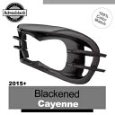 ハーレーロードグライド FLTRX Advanblack ヘッドライトベゼル黒化カイエン 2015+ For Harley Road Glide FLTRX A...