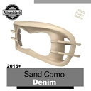 ハーレーロードグライド FLTRX Advanblack ヘッドライトベゼル SAND CAMO DENIM 2015+ 用 For Harley Road G...