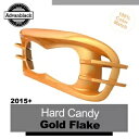 ハーレーロードグライド FLTRX Advanblack ヘッドライトベゼルハードキャンディゴールドフレーク 15+ 用 For Harley Road Gli...