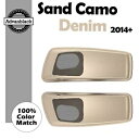 サンドカモデニムフィットハーレーツーリング 2014+ 6x9 インチサドルバッグスピーカー蓋オーディオカバー SAND CAMO DENIM Fit Harl...