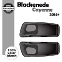 黒塗りカイエンフィットハーレーツーリング 14+ 6x9 インチサドルバッグスピーカー蓋オーディオカバー BLACKENED CAYENNE Fit Harle...