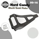 ハード キャンディ ブラック ゴールド フレーク ABS チン スポイラー 空冷ハーレー ツーリング 09-16用 Hard Candy Black Gold ...