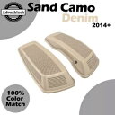 サンドカモデニム デュアル 6x9 サドルバッグ スピーカー蓋 オーディオカバー 14 歳以上のハーレーに適合 Sand Camo Denim Dual 6x9...
