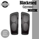 ブラック カイエン デュアル 6x9 スピーカー蓋 ハーレー 14+ ハーレー FLHR FLHXS FLTRX 用 Blackened Cayenne Dua...