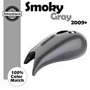 09+ ハーレー Advanblack スモーキーグレーストレッチタンクカバー ロードキング FLHR For 09+ Harley Advanblack Smoky Gray Stretched Tank Cover Road King FLHR(2)
