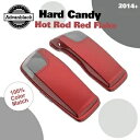 ハード キャンディ ホットロッド レッド フレーク 5x7 インチ サドルバッグ スピーカー蓋 ハーレー 2014+ に適合 Hard Candy Hot Ro...