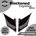黒くなったカイエン拡張ストレッチサイドカバーハーレーツーリンググライド 14+ Blackened Cayenne Extended Stretched Sid...