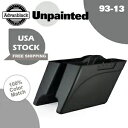 Advanblack 未塗装ストレッチサドルバッグ拡張バッグボトムは 93-13 ハーレーに適合 Advanblack Unpainted Stretched Saddlebags Extended Bag Bottoms Fits 93-13 Harley