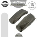 ハード キャンディ ブラック ゴールド フレーク デュアル 6x9 サドルバッグ スピーカー蓋 ハーレー 2014+ Hard Candy Black Gold...