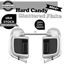 ハード キャンディ シャッタード フレーク 下部ベント付きフェアリング ハーレー ツーリング 2014+ に適合 Hard Candy Shattered Fl...