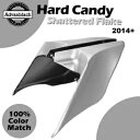 14+ ハーレーツーリング用ストレッチ拡張サイドカバー ハードキャンディー シャッタード フレーク Stretched Extended Side Covers...