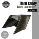 Advanblack ハード キャンディ ブラック ゴールド フレーク CVO ストレッチ サイド カバー 14+ ハーレー用 Advanblack HARD ...
