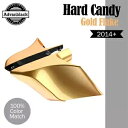 Advanblack ハーレー用ハードキャンディーゴールドフレーク CVO ストレッチ拡張サイドカバー Advanblack HARD CANDY GOLD F...