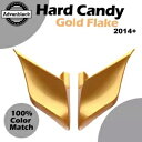 14+ ハーレーツーリング用ストレッチ拡張サイドカバー ハードキャンディゴールドフレーク Stretched Extended Side Covers For ...