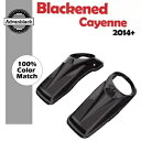 黒くなったカイエン 8 インチ スピーカー蓋 ストレッチ サドルバッグ ハーレー ツーリング 14+ Blackened Cayenne 8 inch Spea...