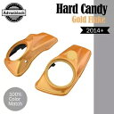 ハーレー 14+ Advanblack 8インチ サドルバッグ スピーカー蓋 ハードキャンディー ゴールド フレーク用 For Harley 14+ Advan...