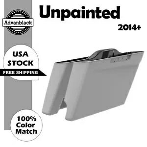 未塗装 2 in 1 ストレッチ拡張サドルバッグ底部 2014 年以降のハーレーツーリング用 Unpainted 2 into 1 Stretched Extended Saddlebag Bottoms For 2014+ Harley Touring