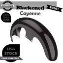 アドバン ブラック カイエン 21 インチ リビール ラッパー ハガー フロント フェンダー ハーレー 2009+ に適合 Advan Blackened Ca...