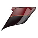 ミステリアス レッド サングロ/ブラック カイエン 2 トーン ストレッチ サイド カバー ハーレーに適合 Mysterious Red Sunglo/Blac...