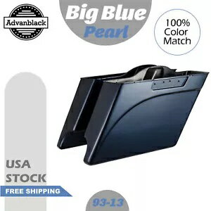 ビッグブルーパール拡張バッグ ストレッチサドルバッグボトムス 1993-2013 ハーレーに適合 Big Blue Pearl Extended Bag Stretched Saddlebags Bottoms Fits 1993-2013 Harley
