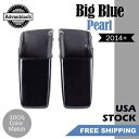 ビッグブルーパールスタンダード非伸縮性サドルバッグボトムスハーレーツーリング14+用 Big Blue Pearl Standard Non-Stretched Saddlebag Bottoms For Harley Touring 14+