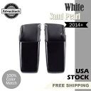 ホワイトサンドパールスタンダード非ストレッチサドルバッグボトムスハーレー14+用 White Sand Pearl Standard Non-Stretched Saddlebag Bottoms For Harley 14+