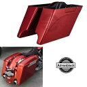Advanblack セドナ オレンジ ストレッチ サドルバッグ ボトム ハーレー ツーリング 93-13用 Advanblack Sedona Orange Stretched Saddlebags Bottoms For Harley Touring 93-13