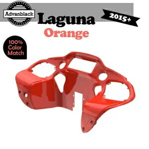 Advanblack ラグナ オレンジ インナーフェアリング ハーレー ツーリング ロード グライド 2015up に適合 Advanblack Laguna Orange Inner Fairing Fits Harley Touring Road Glide 2015up