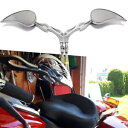 クロームオートバイティアドロップバックミラーハーレーストリートグライドロードグライド用 Chrome Motorcycle Teardrop Rearview Mirrors For Harley Street Glide Road Glide