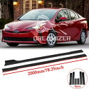 トヨタ プリウス カローラ 79 "レッドサイドスカートリップスプリッタースポイラーロッカーパネル For Toyota Prius Corolla 79" Red Side Skirts Lips Splitter Spoiler Rocker Panel