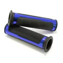 デュアル ブルー バイク ラバー ジェル + アルミニウム 7/8 インチ ハンドル グリップ スポーツ バイク用 US DUAL BLUE MOTORCYCLE RUBBER GEL+ALUMINUM 7/8" HANDLE GRIPS FOR SPORT BIKES US