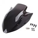 スモークフロントガラスフロントガラス Kawasaki Z1000 2003-2006 2005 ダブルバブル ABS Smoke Windshield Windscreen For Kawasaki Z1000 2003-2006 2005 Double Bubble ABS(2)