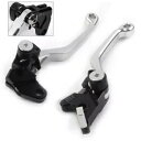 Pivot ダート クラッチ ブレーキ レバー カワサキ KLX250 D-TRACKER 1993-1997 シルバーに適合 Pivot Dirt Clutch Brake Levers Fit Kawasaki KLX250 D-TRACKER 1993-1997 SILVER(2)