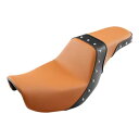 運転席助手席ハーレーダイナスーパーグライドFXDローライダー06-17オレンジに適合 Driver Passenger Seat Fit For Harley ...