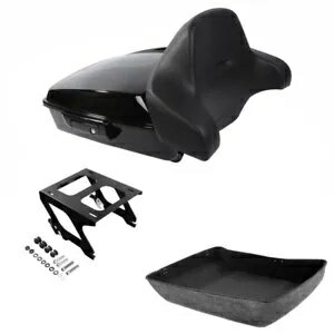 チョップドパック トランク バックレスト ソロ マウント ラック ハーレー ソフテイル デラックス 18-24 用 Chopped Pack Trunk Backrest Solo Mount Rack Fit For Harley Softail Deluxe 18-24