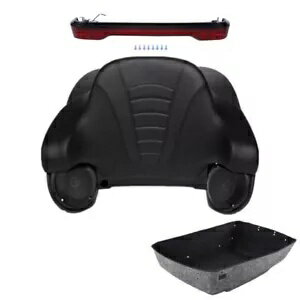 マットキング トランク バックレスト ライト スピーカー ハーレー ツアー パック ツーリング 14-2024 に適合 Matte King Trunk Backrest Light Speakers Fit For Harley Tour Pak Touring 14-2024