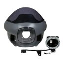 ヘッドライトフェアリングマウント フロントガラス付き ハーレーダイナローライダーFXRフェアリングに適合 Headlight Fairing Mount w/ Windshield Fit For Harley Dyna Low Rider FXR Fairings