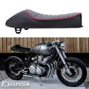 ホンダ CB750 350 400 500 250 カフェレーサーレトロ修理されたこぶサドルシートレッドライン For Honda CB750 350 400 500 250 Cafe Racer Retro Refit Hump Saddle Seat Red Line