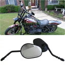 ハーレーダビッドソン ダイナ ワイド グライド バックミラー ブラック フルメタル テーパー US For Harley Davidson Dyna Wide Glide Rearview Mirrors Black Full Metal Tapered US