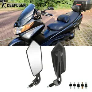 黒サイドミラーバックミラースズキバーグマン 250 大通り C50 M109R M50 C90 Black Side Mirrors Rearview For Suzuki Burgman 250 Boulevard C50 M109R M50 C90
