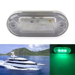 12V LED ナビゲーション信号ライトランプ トラック トレーラー RV ボート ヨット グリーンに適合 12V L..