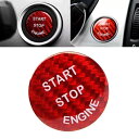 レッドカーボンルックキーレススタートボタントリム BMW E シャーシ X5 X6 E70 E71 E90/60 Red Carbon Look Keyless...