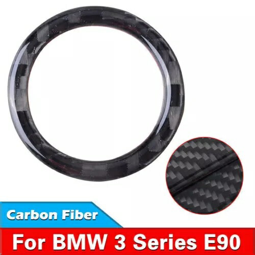 カーボンファイバーエンジンプッシュスタートボタンリング BMW E90 E92 325i 328i 330i 06 ? 12 に適合 Carbon Fiber Engine Push Start Button Ring Fits BMW E90 E92 325i 328i 330i 06~12